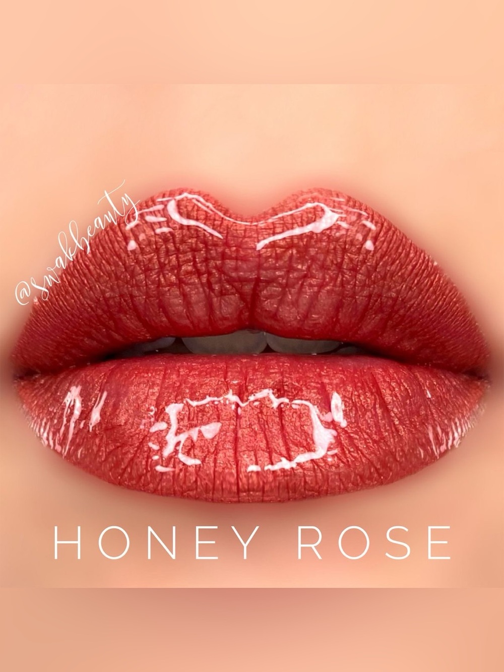 Lipsense Honey Rose NEW Sheer Warm Pink Gold Frost Long Lasting Liquid Lipstick